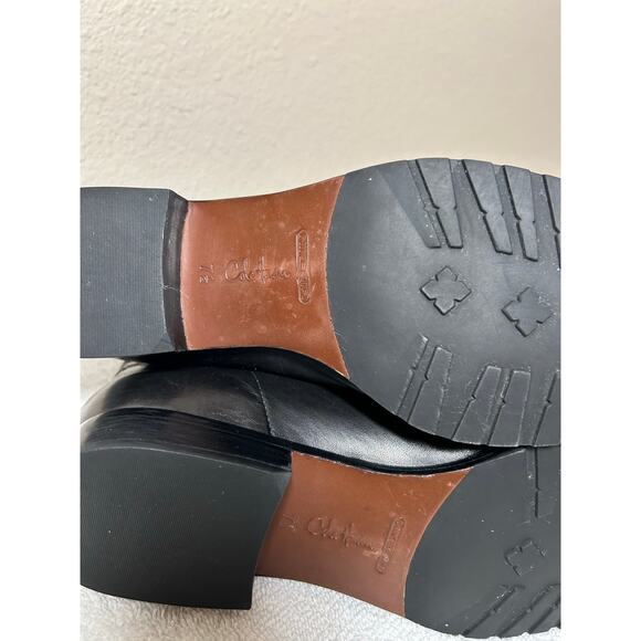 Cole Haan Black Leather Nike Air Chelsea Boots - Picture 8 of 11